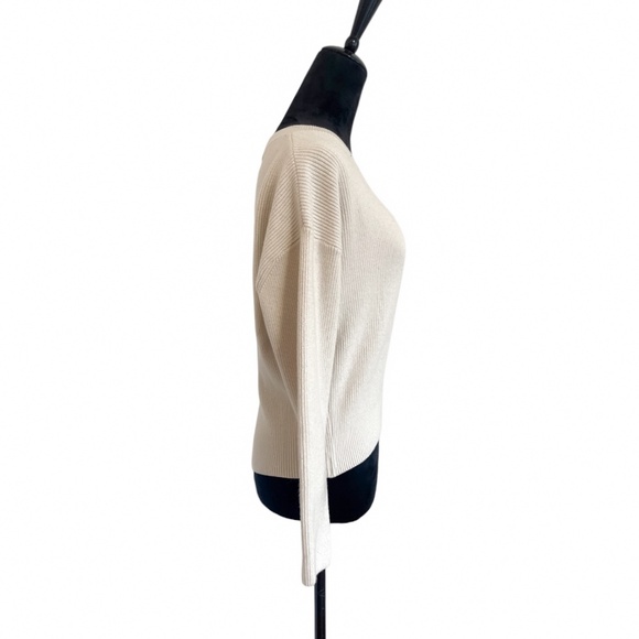 Zara Cream Ribbed Sweater - Picture 2 of 3